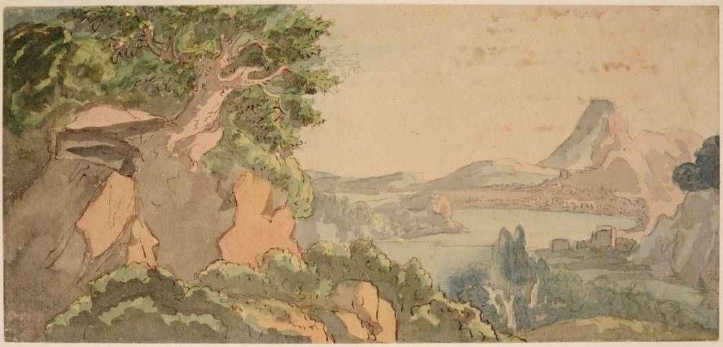 Johann Wolfgang von Goethe (1749–1832), Paysage sicilien, 1808 © Klassik Stiftung Weimar title=