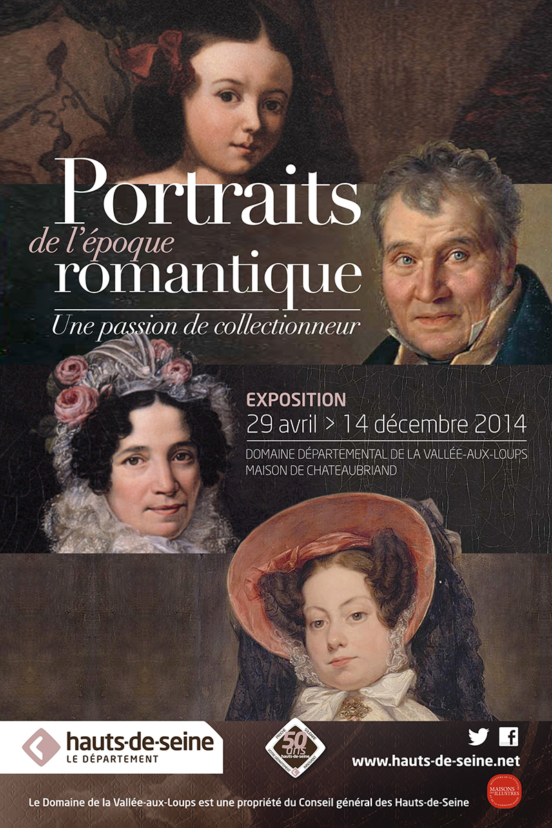 Affiche exposition Portraits de l'époque romantique
